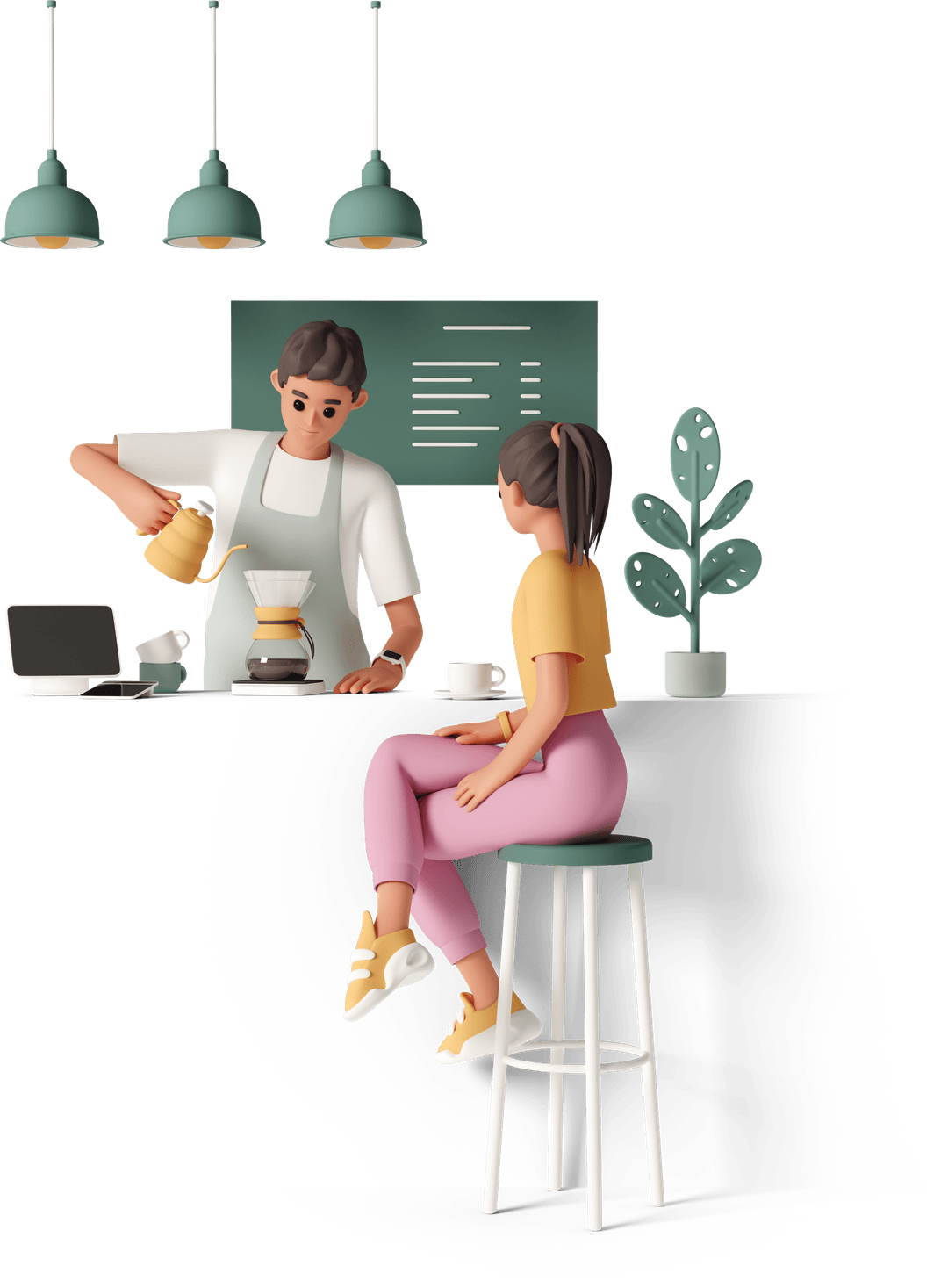 Digital Menu on Device